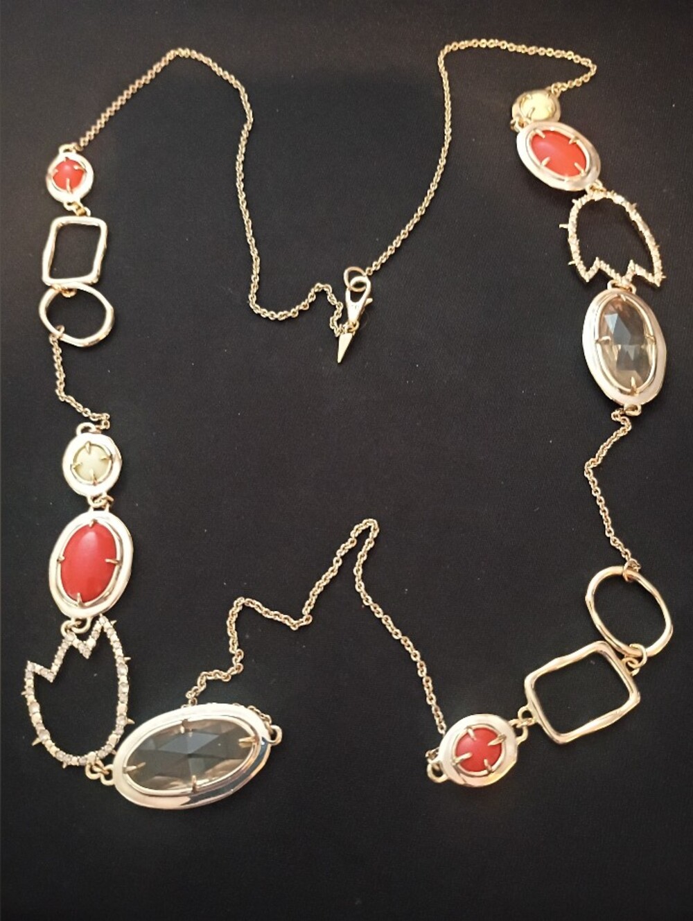 Alex Bittar Crystal Resin Station Necklace
